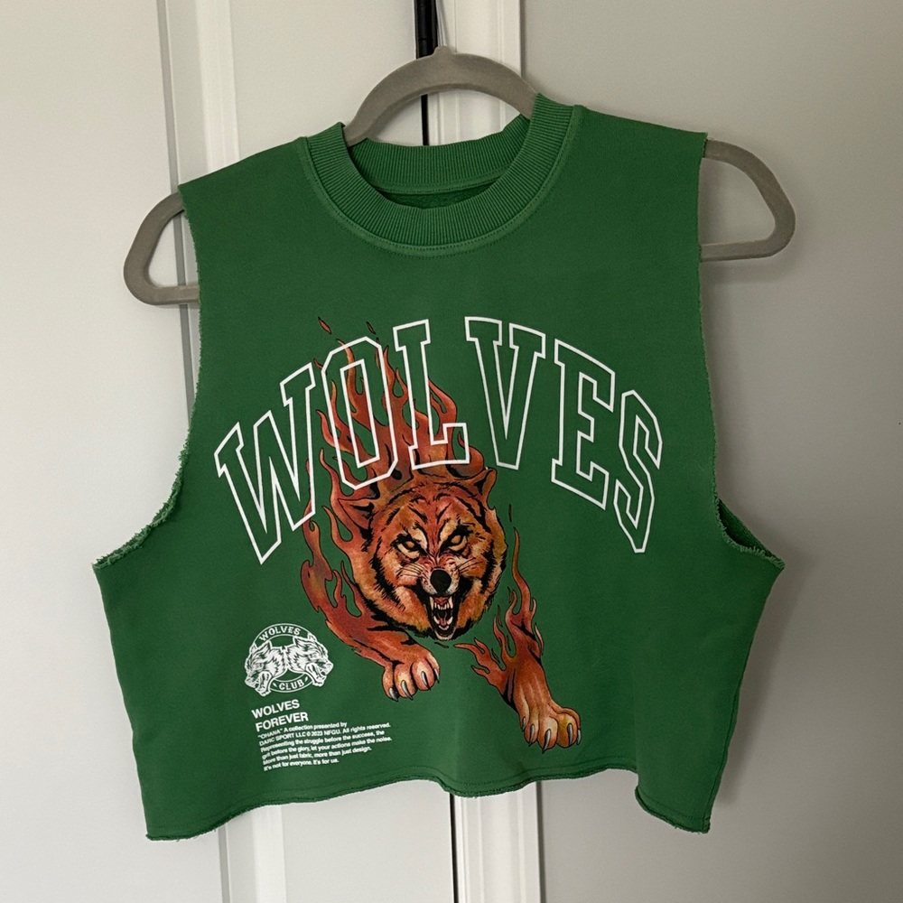Darc Sport Green Wolves Crop Top